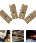 Brass Hidden Hinge Kit 8 Pack Go To For Jewelry Boxes Cabinets And Crafts Cylindrical Barrel Design Easy Install Vintage Concealed Hinges