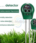 Soil Tester 3 In 1 Moisture Meter Light And pH Meter For Home Garden Lawn Farm Indoor Outdoor Use Game Changing Tool