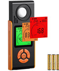Plant Grow Lux Meter 0 To 200000 Lux, 0 To 20000 FC, 3 Color Backlit LCD, High Precision For Plants, 0.5s Sampling, Stable Readings To Fine Tune Your Grow Lights And Maximize Photosynthesis. handheld meter with batteries