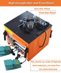 Heavy Duty Electric Rebar Bender Machine 1700W Workhorse showing dual foot pedals and high-strength idler wheels for precise bends.