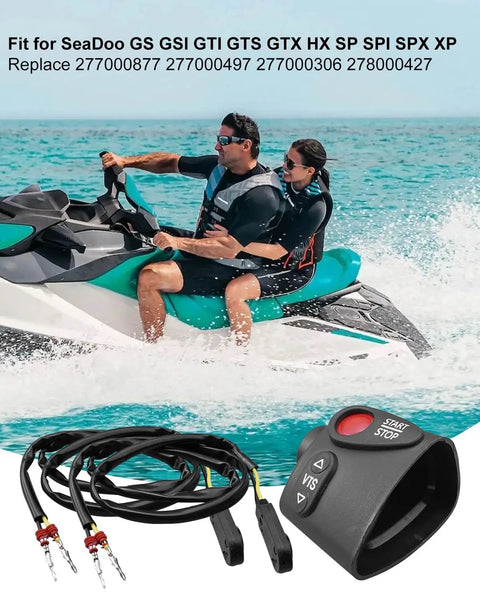Plug And Play Start Stop VTS Switch Housing With Two Switches For SeaDoo SP SPX GSI GSX GSX LTD XP Boat Models Replacement