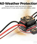 60A Waterproof Brushless ESC For 1/10 RC Cars Trucks Buggies Truggies With Sensorless Start 2-3S LiPo Pre-Soldered XT60