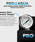 Elite Series 3 Stage Whole House Water Filtration System For City And Well Water With Pressure Gauges Delivers Clean Water