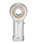 Half Inch Rod End Bearing With Pre Lubricated One Half Twenty Female Thread Right Hand For Industrial Linkages Built Tough With Nine Degree Misalignment Steel Body And Hardened Ball Joint For Heavy Duty Long Lasting Performance, front view