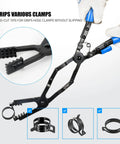 35 Degree Angled Long Hose Clamp Pliers With Locking Mechanism Extra Long Reach For Hard To Reach Hoses And Tight Engine Spaces