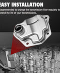 CVT Transmission Filter With Gasket And Oil Filter 31728-1XF02 for Nissan Rogue installation diagram