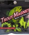 Split-Tail Grub Body Pack, 50-Count, For Trout, Bass, And Panfish, Bumblebee Color packaging front view