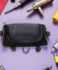 Ultimate Oxford Waterproof Bike Front Handlebar Bag For Cycling Adventures, 900D Cloth Organizer With Easy Mounting, Perfect Storage Solution For Mountain Biking And E-Bike Rides On Any Road Trip black handlebar bag