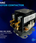 2 Pole 40 Amp 24V HVAC Contactor For AC Heat Pumps And Refrigeration Definite Purpose Relay Replacement With 24V Coil Plug In Durable DIY Friendly Heavy Duty AC System Part