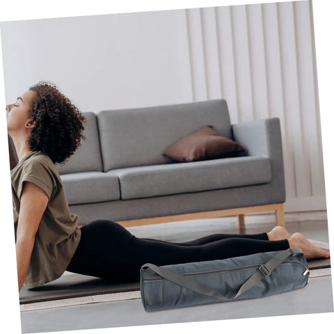 Exercise with Large Capacity Yoga Mat Carrier Bag With Adjustable Shoulder Strap And Full Zip Closure Ventilated Waterproof Lining