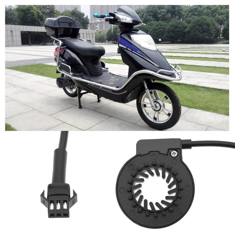 Electric Bicycle Pedal Assist Sensor Kit With 6 Magnet Hall Sensor For PAS Cadence And Speed, Ride Ready Waterproof Plug, E Bike Sensor Accessory, Female Plug For Most E Bikes