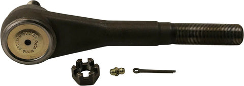 ES2026R Steering Drag Link Replacement For 1969 To 1994 Chevy K10 K20 K15 Pickup And GMC SUVs Including Blazer Jimmy Suburban OE Quality Steering Link For Reliable Precise Handling, black steel threaded rod with castle nut and cotter pin