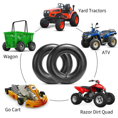 Heavy Duty 13x5.00-6 Inner Tube With TR87 Bent Metal Valve Stem Universal Fit For 13x5.00-6 Tires Graphic with Equipment Uses