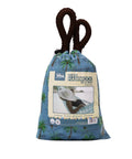 Brazilian Style Mesh Hammock In A Bag 55 Inch Wide Light Blue Palm Tree Travel Hammock With Drawstring Carry Bag