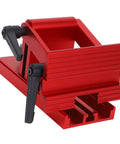 Slick Red Bench Grinder Sharpening Jig And Versatile Tool Rest For 6 Inch And 8 Inch Wheels, aluminum construction for precision use.