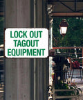 Industrial Aluminum Safety Sign For Lockout Tagout 8x12 Inches Tough As Nails Outdoor Indoor Durable Metal Sign