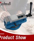 Heavy Duty 2 Inch Mill Vise With Killer Precision Grip And Smooth 360 Degree Swivel Base on workbench surface.