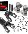 Heavy Duty Prop Shaft Yoke and U Joint Kit for ATV and UTV Fits Scrambler 400 500 shown with components and packaging