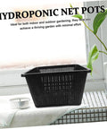 Hydroponic Net Pots And Mesh Grow Bags For Indoor Aquatic Plants, Lightweight Portable black plastic net pot basket for terrariums