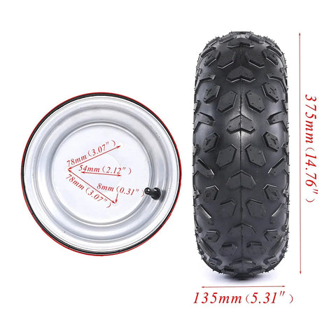 Complete 29 Inch Rear Live Axle Kit Beefed Up For Go Karts And Drift Trikes With 6 Inch Wheels Tubeless 145 70 6 Tire size details