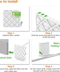 Installation steps for 12x12x1 Pleated HVAC Air Filter MERV 8 Dust Defense Replacement for MPR 600 and FPR 5 Systems Four Pack
