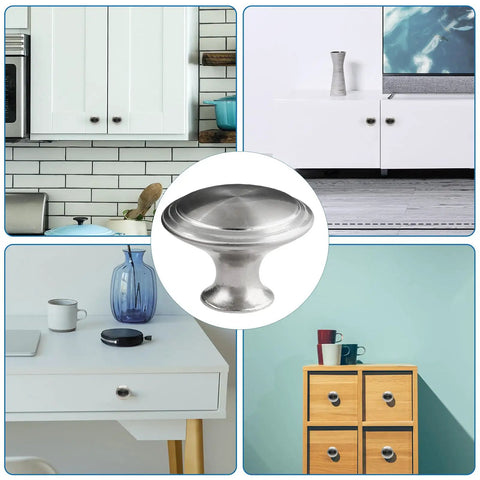Freshen Up Your Kitchen Digs With These Dope Silver Mushroom Cabinet Knobs European Modern Drawer Handles Super Easy Install Mounting Screws 12 Piece Set