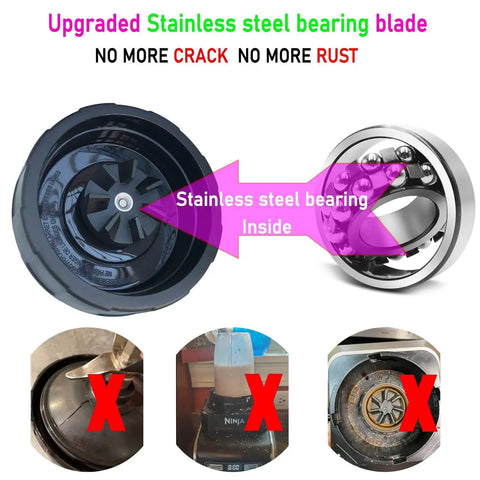 Replacement Blender Blade For High Power Countertop Blenders Compatible With Model Numbers SS100 SS101 SS101C stainless steel blade