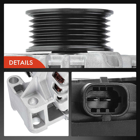 Details of Drop In 12V 150A Alternator Replacement With 6 Groove Pulley For Buick LaCrosse 2010 To 2016 Cadillac SRX 2010 To 2012