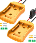 Plug And Play DIY Battery Conversion Kit For Toys And RC Trucks, Robots, And More, 18V 20V DCB Series Compatible Adapter in orange