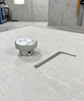 Cool Aluminum Alloy Mini Handwheel With Knurled Grip For 0.4 Inch Hole Shaft, Durable Precision Crank Handle For Machine Projects And Industrial Gear Mods on workbench