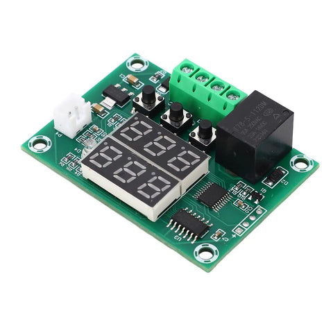 Digital Temperature Controller With Double Display And 12V 10A Relay Thermostat Module For Freezers Incubators And Machine Rooms 58 To 230F Range Easy Setup Cool DIY Lab Gear, PCB board