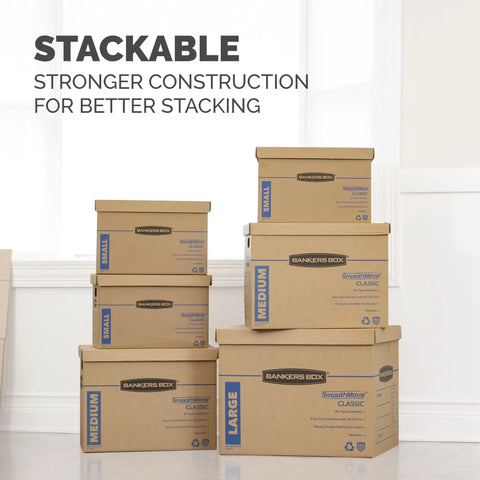 Ten Pack Of Medium Moving Boxes Built Tough With Reinforced Handles No Tape Assembly Required Easy To Pack And Stack Comes With Labeling Spots And Lift Off Lids For Quick Access Perfect For Any Big Move