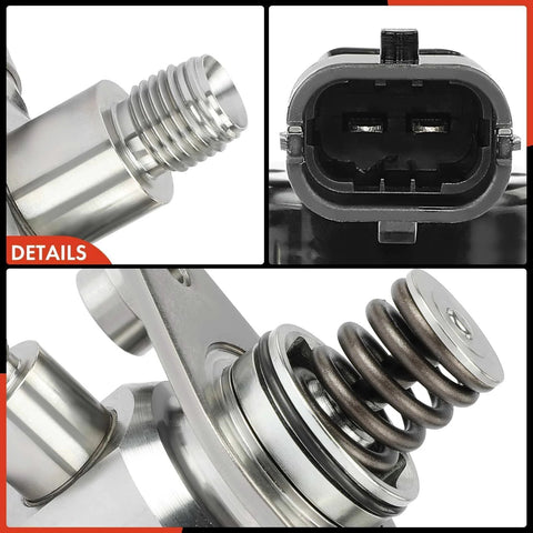 Close-up of High Pressure Fuel Pump With Gasket And Bolts For Chevy Equinox 2010 2017 Malibu 2013 2014 Impala GMC Terrain Buick