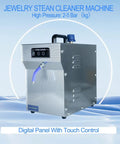 Pro Grade Jewelry Steam Cleaner That Powers Through Rings Watches And More 2L Stainless Steel Tank 1200W High Pressure Steam Up To 135C Adjustable 2 To 5 Bar For Diamond Gold Silver Sunglasses And Scalpel Auto Cleaning showing digital panel with touch control