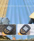 Heavy Duty Aluminum Roof Tape Tough As Nails Butyl Asphalt Sealant Fixing Roof Leaks And Window Cracks Rock Solid Weatherproof in use measuring temperature