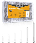 500Pcs Stainless Steel Wall Nails Set, 6 Sizes Finishing Nails For Hanging Picture Frames Like A Pro, Shelves, Wood And Drywall