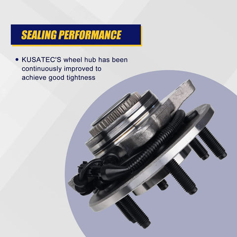 Beefed Up Front Wheel Bearing And Hub Assembly 515079 For Ford F-150 4WD 6 Lug With ABS showing sealing performance