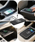 Hella Fast 15W Wireless Car Charging Pad For Chevrolet Blazer EV 2023 Through 2025 With Premium Non Slip Surface in center console.