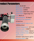 Heavy Duty Waste Oil Heater Furnace Burner With Air Atomizing Tech And Quick Temperature Tweaks For Running Smooth On Vegetable Fuel At 220 Volts Zero Trouble Setup, showing controls and specifications.
