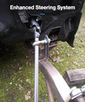 Three Quarter Steering Shaft Support Rod End Kit For Universal Vehicles Built Tough In Heavy Duty Heat Treated Steel With Chrome Plating Boosts Steering Stability And Tight Control Reduces Play In High Load And Modded Setups installed on steering shaft