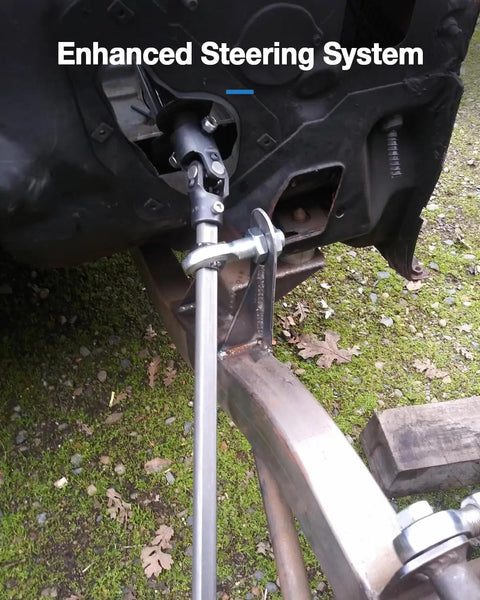 Three Quarter Steering Shaft Support Rod End Kit For Universal Vehicles Built Tough In Heavy Duty Heat Treated Steel With Chrome Plating Boosts Steering Stability And Tight Control Reduces Play In High Load And Modded Setups installed on steering shaft
