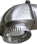 Semi Rigid Dryer Vent Kit With Close Elbow 4 Inch Aluminum Duct 8 Ft Long Silver For Easy 90 Degree Turn detailed view