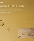 Voss Brushed Gold Diverter Tub Spout With Half Inch Slip Fit Connection Slick Bathtub Faucet Accessory surface texture