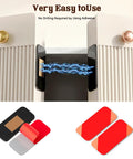 No Drill Magnetic Cabinet Door Catch With Adhesive 4 Pack Black Stainless Steel on cabinet