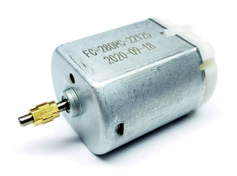 Close-up of 4 Pack 10mm Brass Collar Shaft Door Lock Actuator Motor Replacement FC 280PT 22125 with brass collar