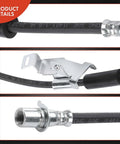 Front Side Brake Hydraulic Hoses for Chevy GMC Cadillac Trucks and SUVs Pack of 2 Fits Silverado 1500 Sierra 1500 Tahoe