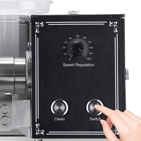 Control panel of Commercial Electric Shaved Ice Machine For Snow Cones And Milk Tea Shops Adjustable Thickness Ice Shaver