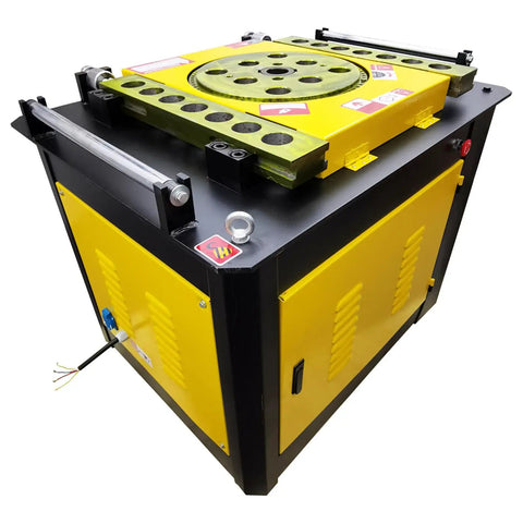 Heavy Duty Electric Rebar Bender Machine 3000 Watt Three Phase With Foot Switch For 6 To 40 Mm Round Steel Bars, top view of sturdy design.