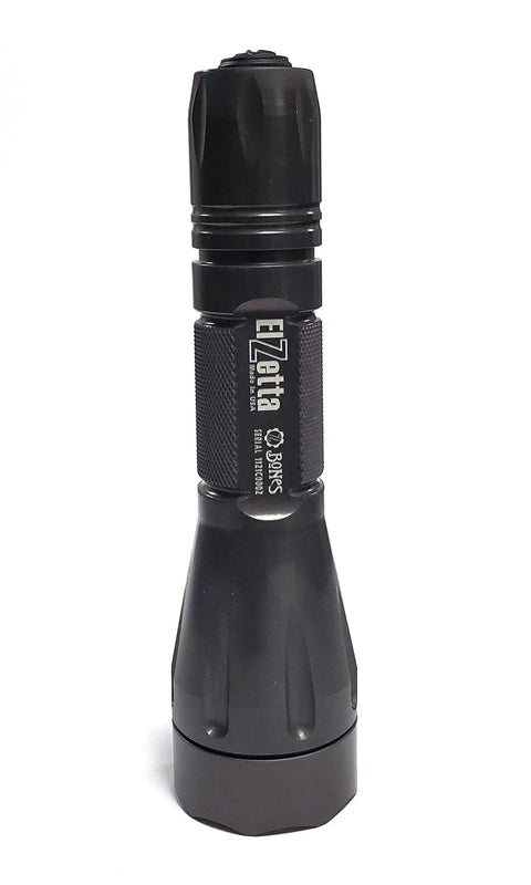 Bones 850 Lumen Flashlight With Dual Battery Power Ready For CR123A Or 18650 Built Tough In Mil-Spec Type III Hard Anodized Aluminum