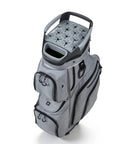 15 Way Top Divider Golf Cart Bag With Full Length Dividers Rain Hood Grip Locking Bottom Silicone Head Protection Storage Pockets